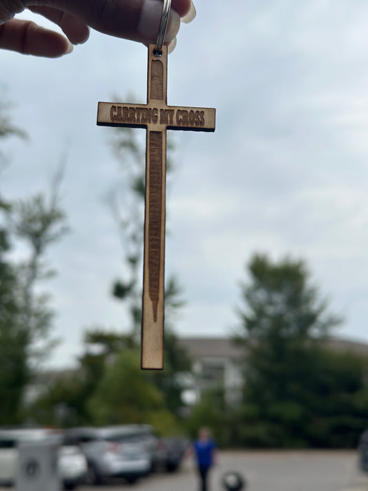 Carrying My Cross Car Charm