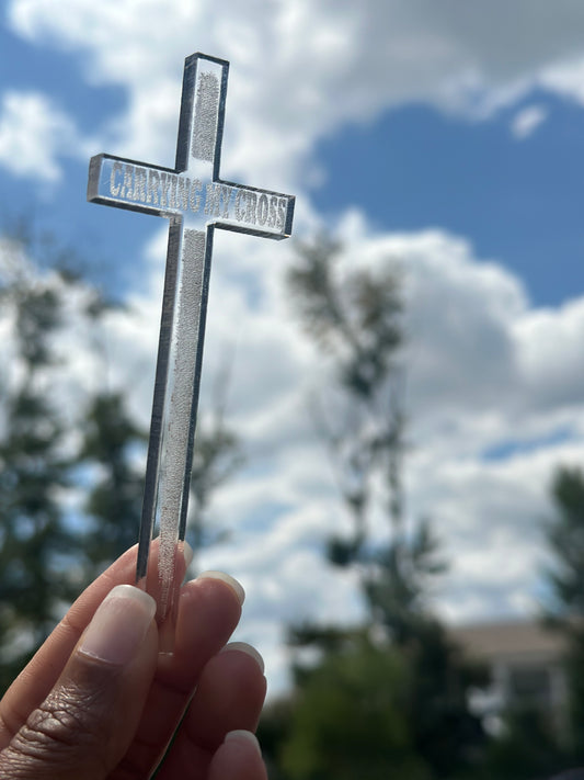 Carrying My Cross Keychain