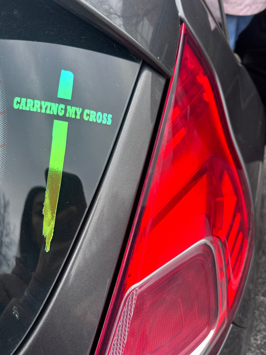 Carrying My Cross Decal