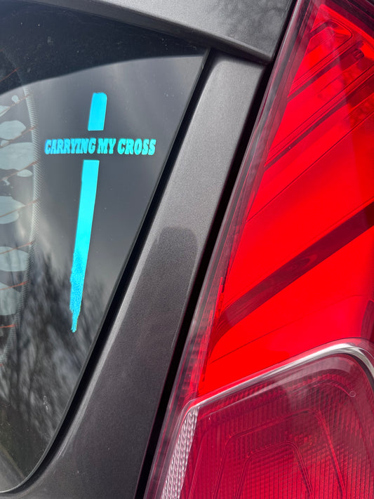 Carrying My Cross Decal